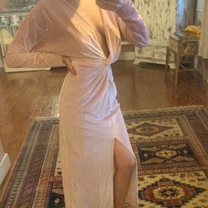 Velvet maxi dress